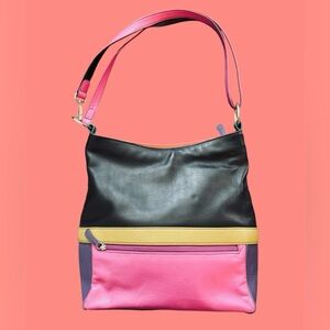 iIi New York - Multi Color Leather Shoulder Handbag